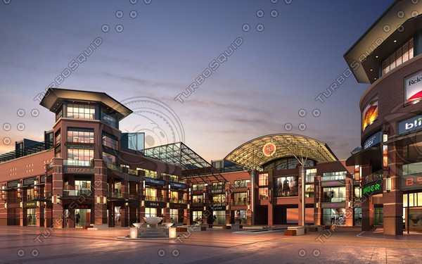 modern apartment building 3d model - 3D Building 113 by sundynasty
